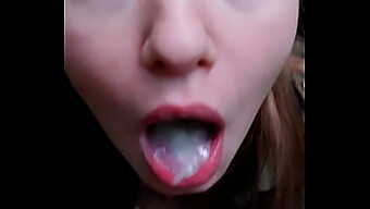 Teen Gives A Public Blowjob In The Woods And Receives Cum In Her Mouth