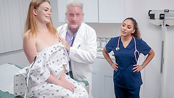 A Perverted Doctor And His Nurse Provide Extra Attention To A Curvy Woman'S Intimate Area