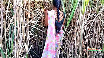 Horny Teen Gets Fucked By Aunty In The Sugarcane Field