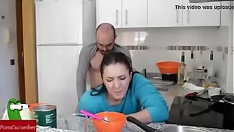 Indian Couple Enjoys Passionate Kitchen Sex