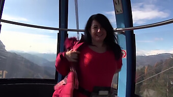 Outdoor Adventure Turns Into Steamy Encounter On A Cable Car With A Stranger!