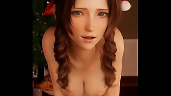 ความปรารถนาคริสต์มาสที่ซุกซนของ Aerith เป็นจริงในวิดีโอ Hentai ที่เร้าอารมณ์