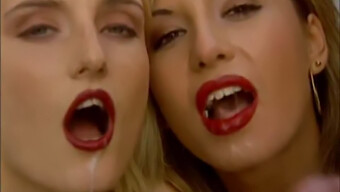 Double Penetration And Facial In Hardcore Retro Video