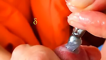 Pia'S Homemade Video Features A European Wife Giving An Amazing Handjob With A Urethra Plug