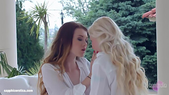 Misha Cross And Lola A. Indulge In Sensual Lesbian Fingering On A Breezy Day