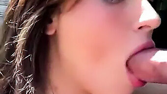 Beautiful Instagram Model Gives A Blowjob After A Photoshoot