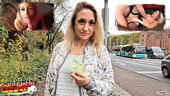 German Teen Gina Turned To Street Casting And Public Sex With Big Cock