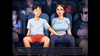 Cartoon Sex: Stepbrother'S Intimate Moment With Stepsister At The Movies