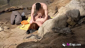 A Spanish Teen'S Beachside Cumming Experience