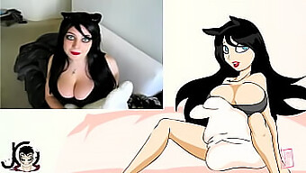 Hannah Minx'S Animated Breasts And Play With Bunny Jwow