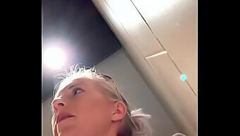 Public Restroom Pleasure: German Woman Reaches Orgasm Through Finger Play