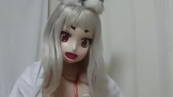 Kitsune I En Sexet Kigurumi-Outfit