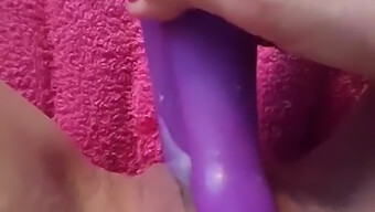 European Woman Explores Her Pleasure With A Vibrator