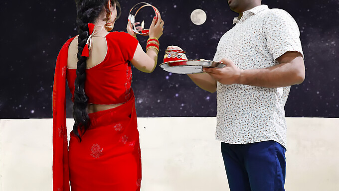 Perayaan Karva Chauth Pertama Priya Termasuk Pertemuan Yang Penuh Gairah Dan Blowjob Awam