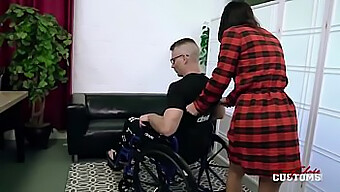 Stepmom Seduces Her Disabled Boyfriend And Rides Him Vigorously