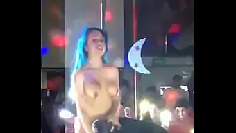 Lesbian Stripper Gets Her Pussy Eaten By A Woman In Public