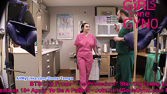 Behind The Scenes With Lenna Lux In A Hospital Setting, Featuring Sexy Gloves And Hands