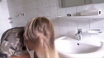 German Blonde Receives Internal Ejaculation In This European Porn Video