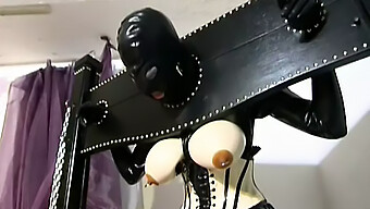 Latex And Rubber Suits Add Kink To Lesbian Bdsm Session