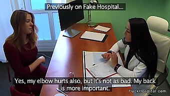 Lesbian Nurses In A Hot Threesome With An Injured Woman