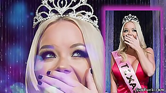 Mezirasový Skupinový Sex S Miss America V Bondage A Otrocké Roli